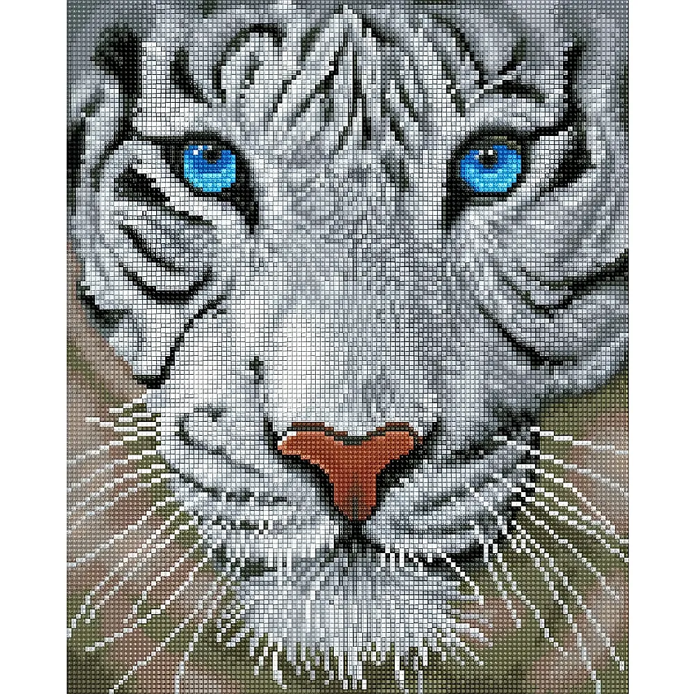 Diamond Dotz Weisser Tiger