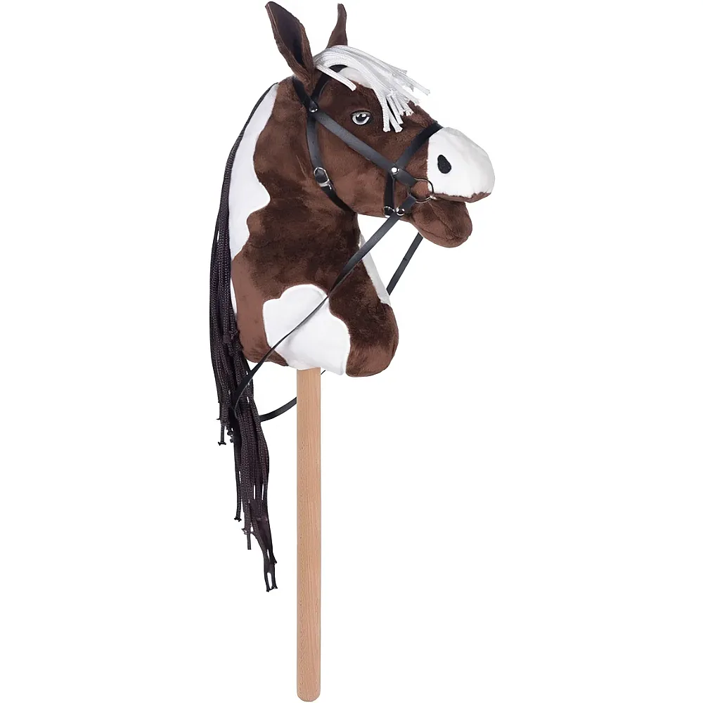 HKM Kids Hobby Horsing Steckenpferd Braun/Weiss