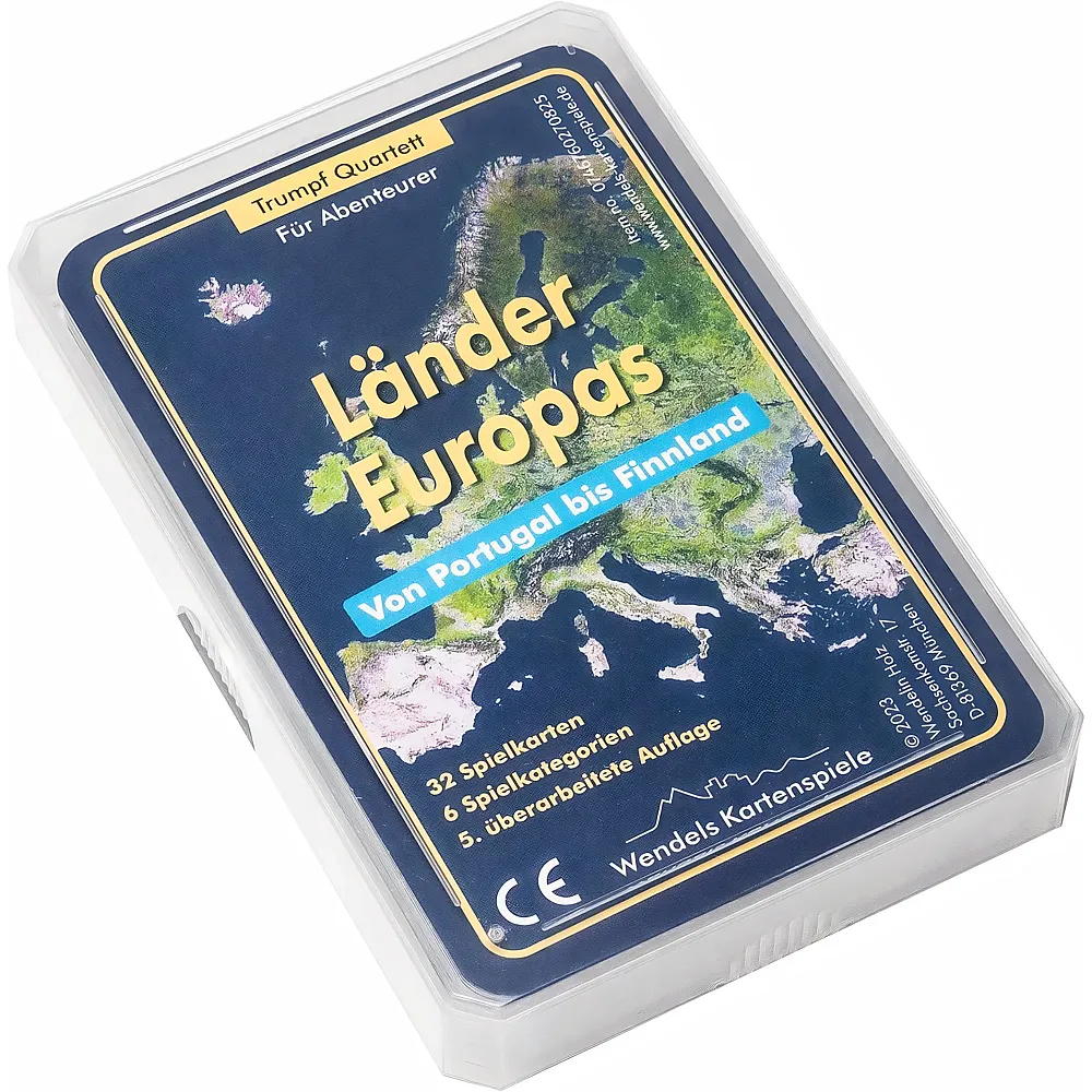Wendels Kartenspiele L�nder Europas Trumpf Quartett Spiel