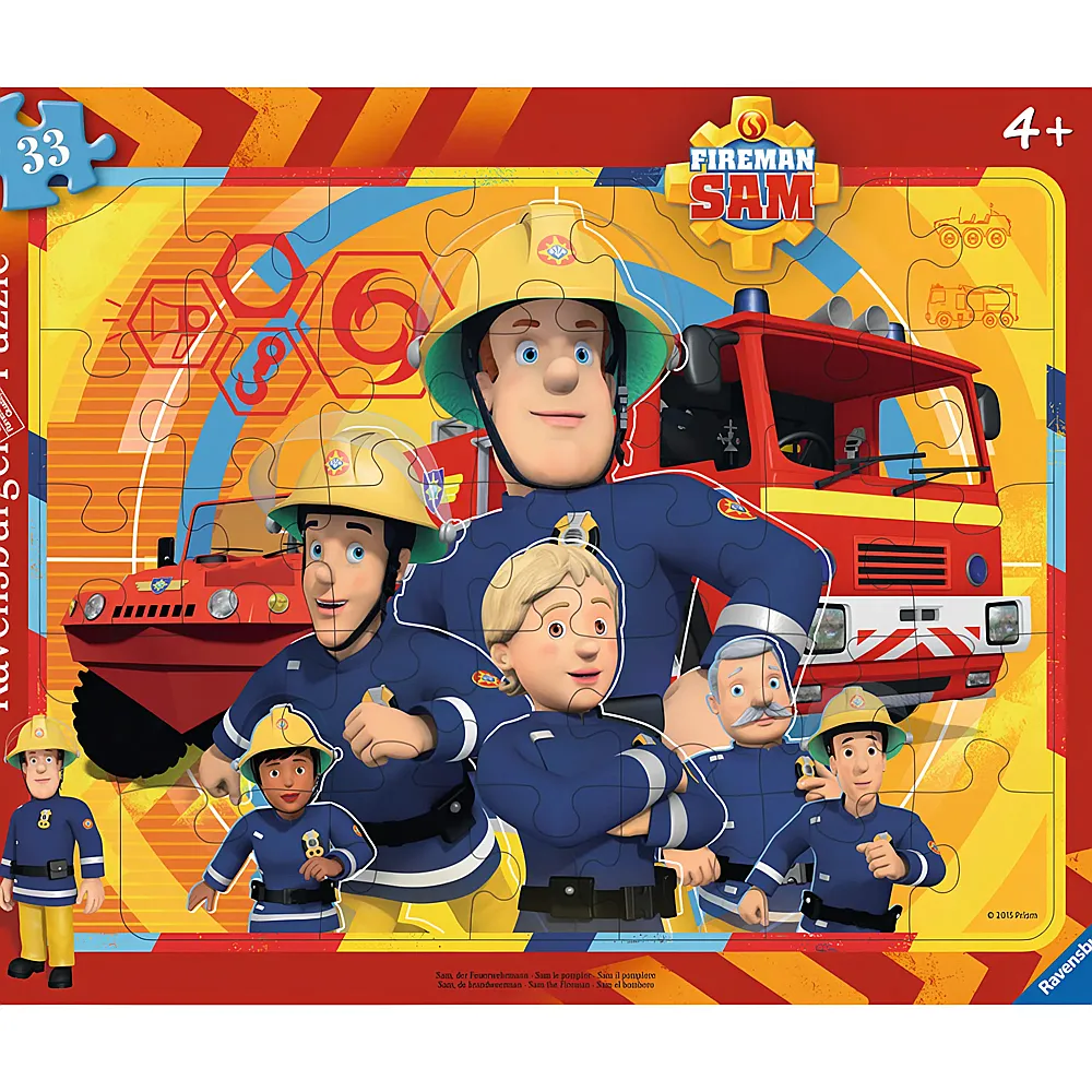 Ravensburger Puzzle Feuerwehrmann Sam 33Teile | Rahmenpuzzle