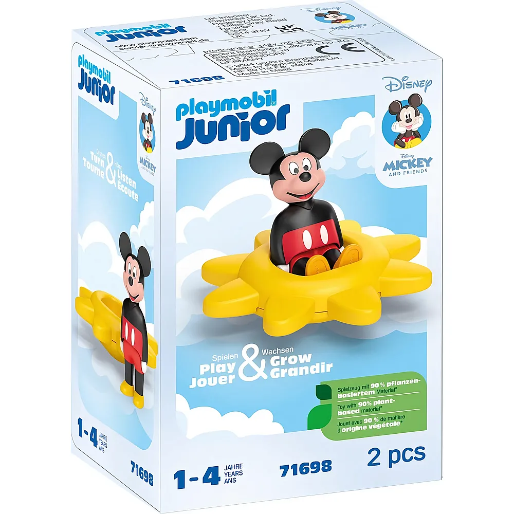 PLAYMOBIL Junior Mickey Mouse Mickys Drehsonne mit Rasselfunktion 71698