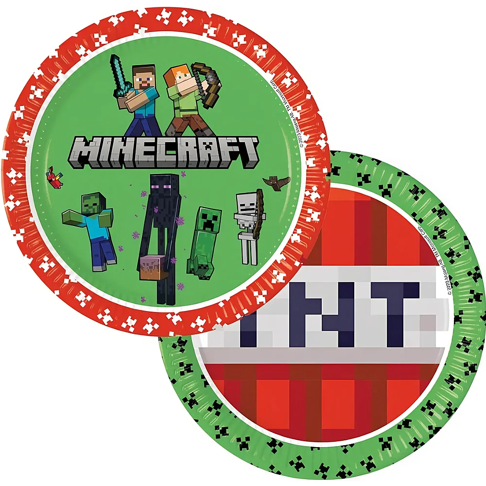 Procos Piatti Minecraft - 8 pezzi
