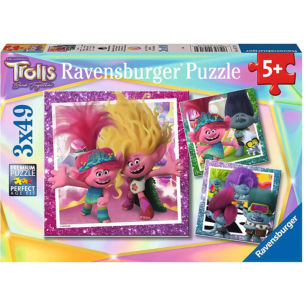 Ravensburger Puzzle Trolls 3 3x49