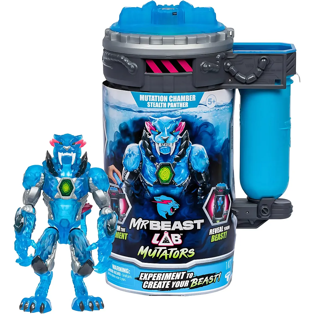 meinspielzeug - Moose Toys MrBeast Lab Lab Mutator - Stealth Panther | Actionfiguren