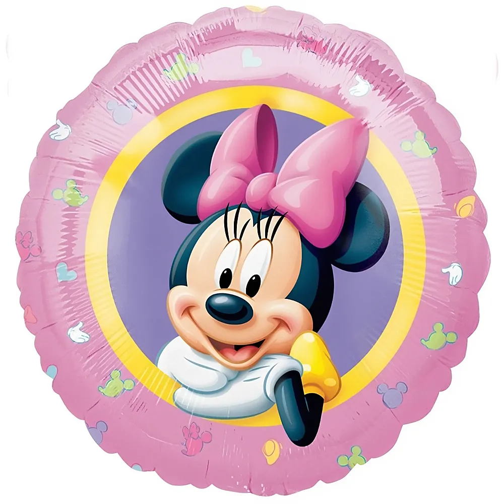 Amscan Folienballon rund Minnie Mouse | Kindergeburtstag