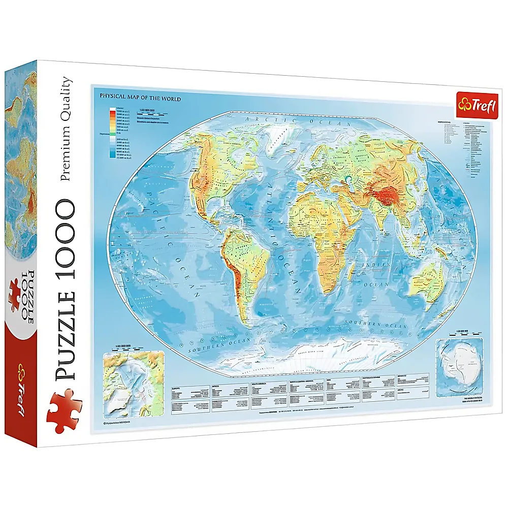 Trefl Puzzle Weltkarte 1000Teile