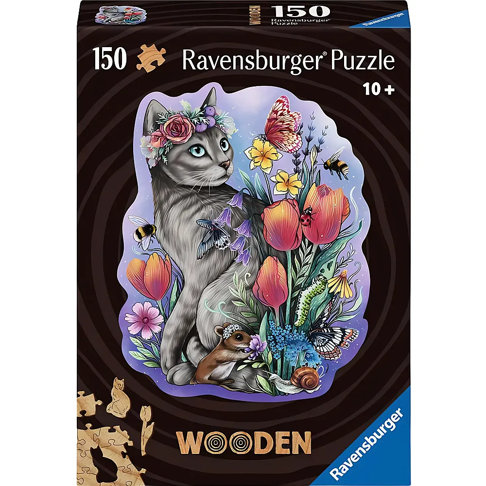Ravensburger Puzzle Wooden Frhlingskatze 150Teile