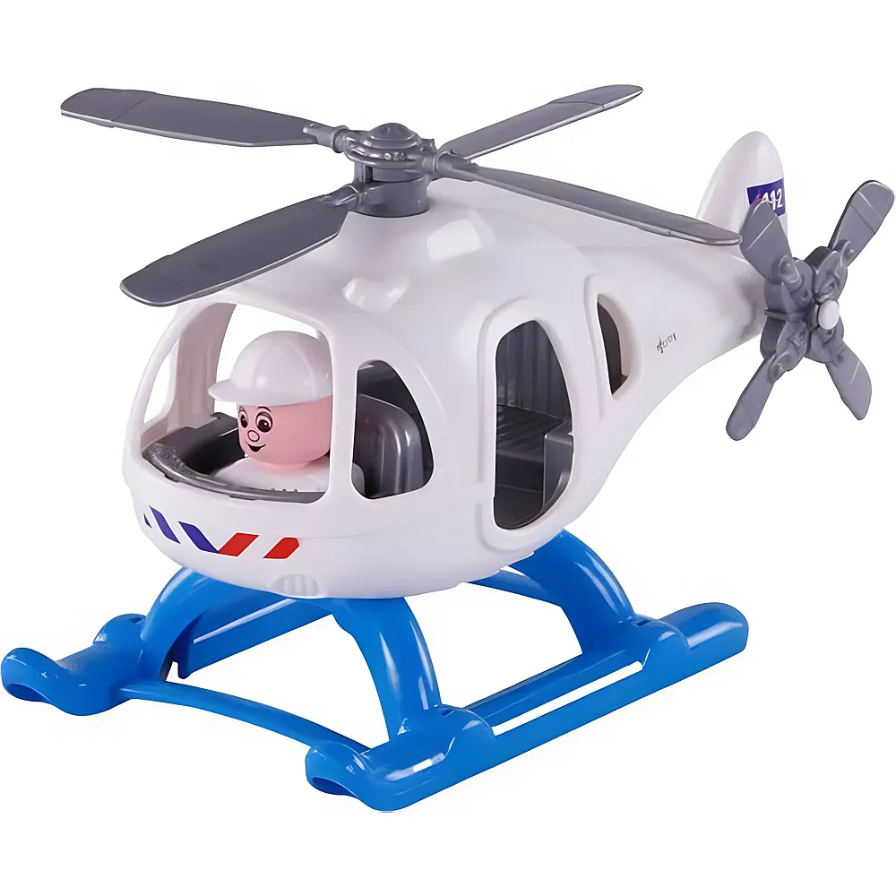Cavallino Toys Cavallino Polizeihubschrauber mit Spielfigur, 29,5 cm - Suche