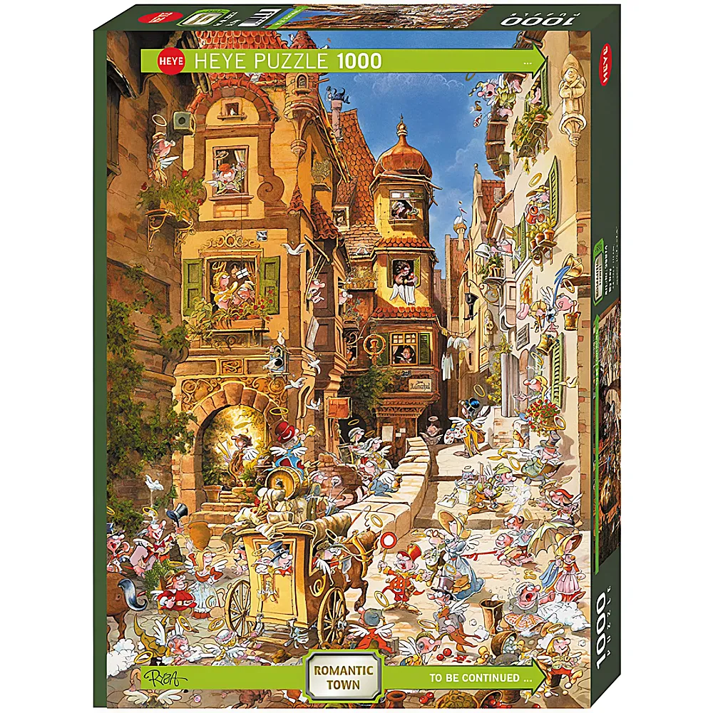 HEYE Puzzle Romantic Town By Day 1000Teile