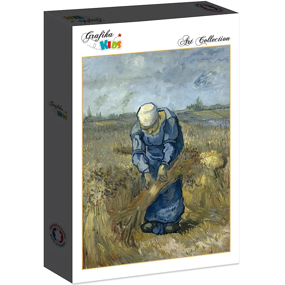 Grafika Puzzle Art Collection Vincent Van Gogh Grafika Kids Peasant woman binding sheaves after Millet - 12 Teile