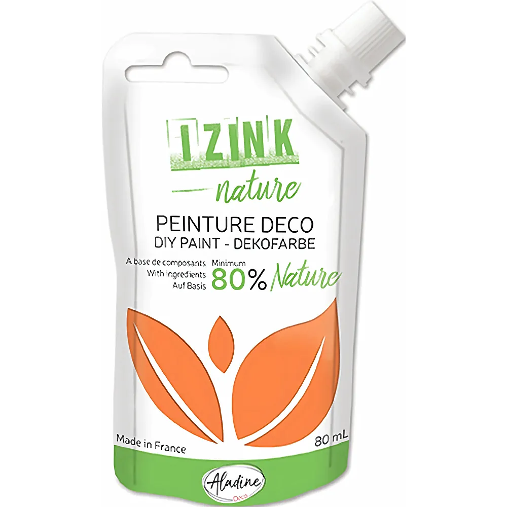 Aladine Izink Izink Deko Naturmalfarbe Safranorange 80 ML