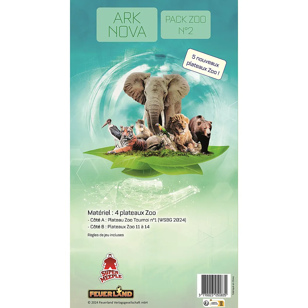 Super Meeple Ext. Ark Nova Pack Zoo No.2 FR