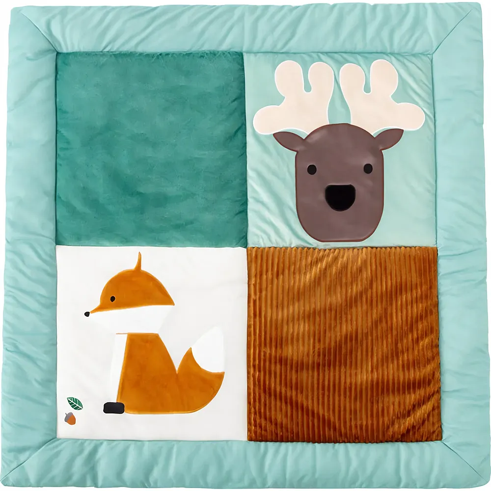 Little Big Friends Die Patchwork Spielmatte - Wald