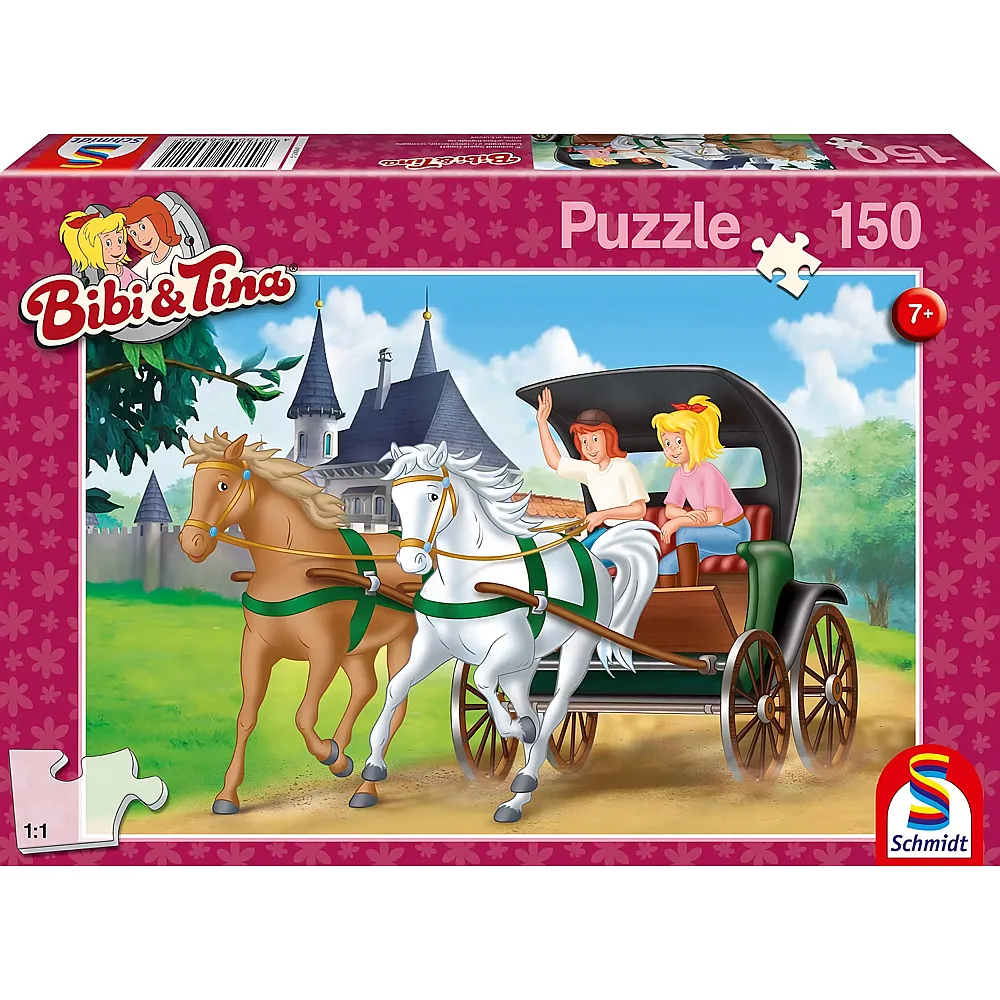 Schmidt Puzzle Bibi & Tina Kutschfahrt 150Teile
