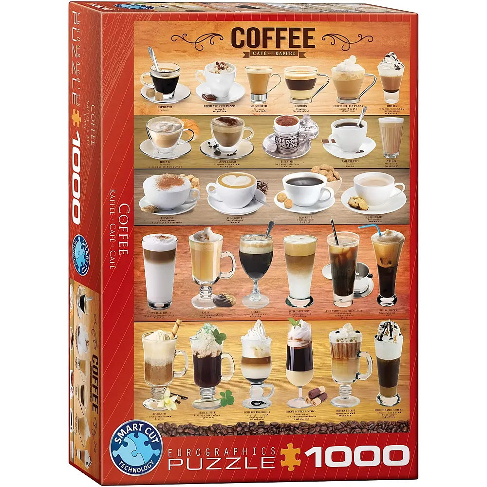 Eurographics Puzzle Kaffee - 1000 Teile | Puzzle 1000 Teile