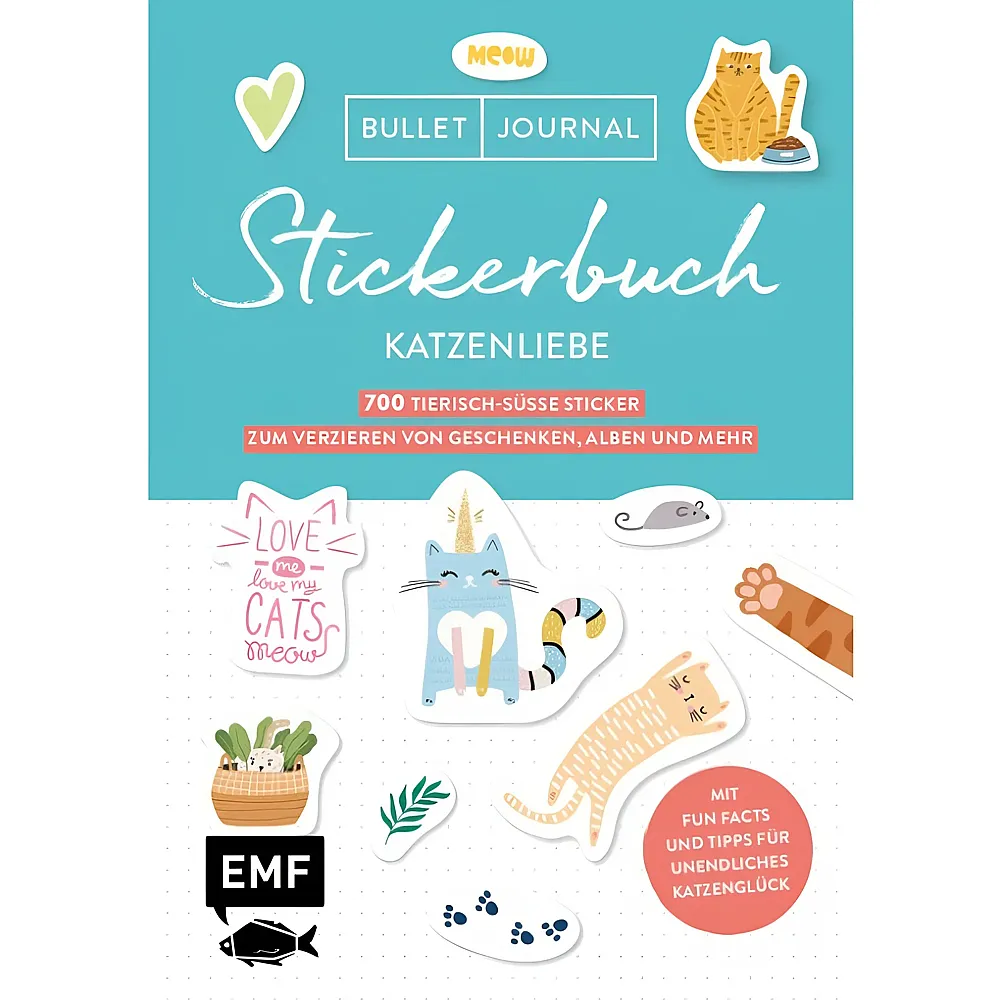 EMF Stickerbuch Bullet Journal Katzenliebe