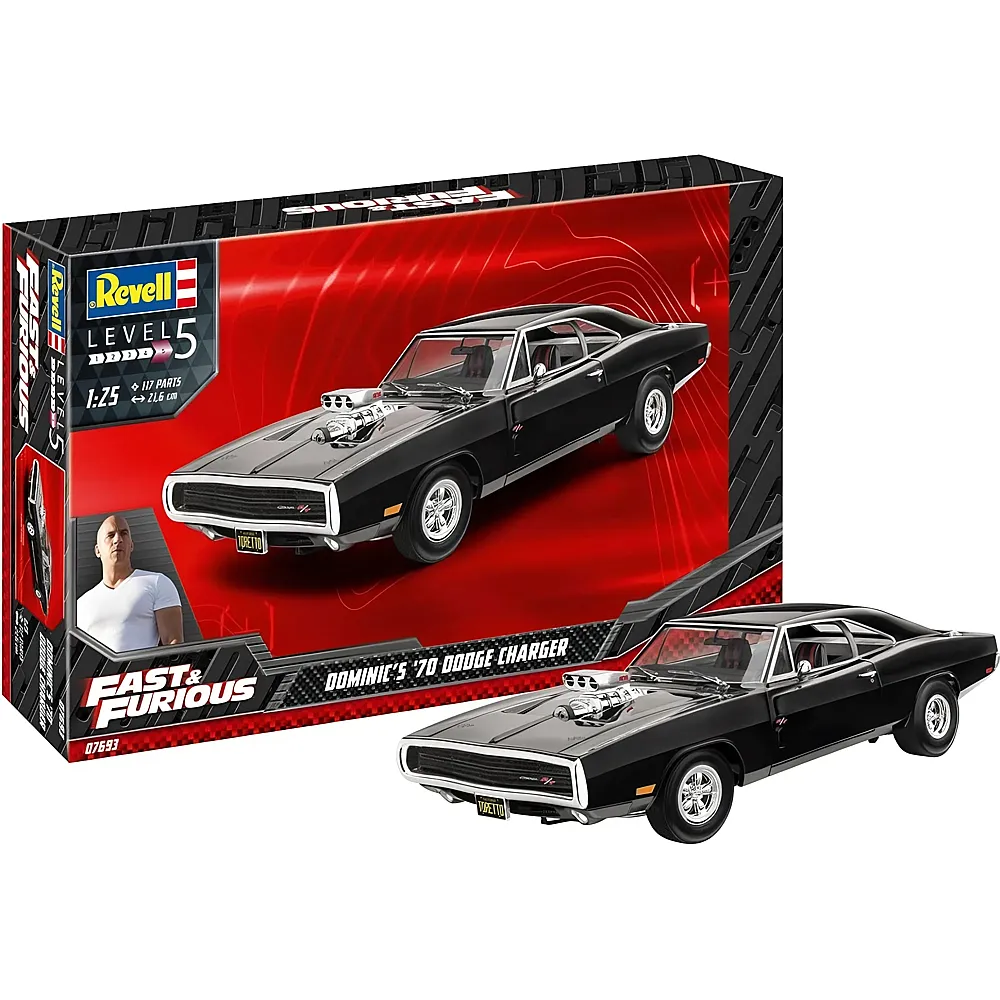 Revell Level 5 Fast & Furious Dominics 1970 Dodge Charger