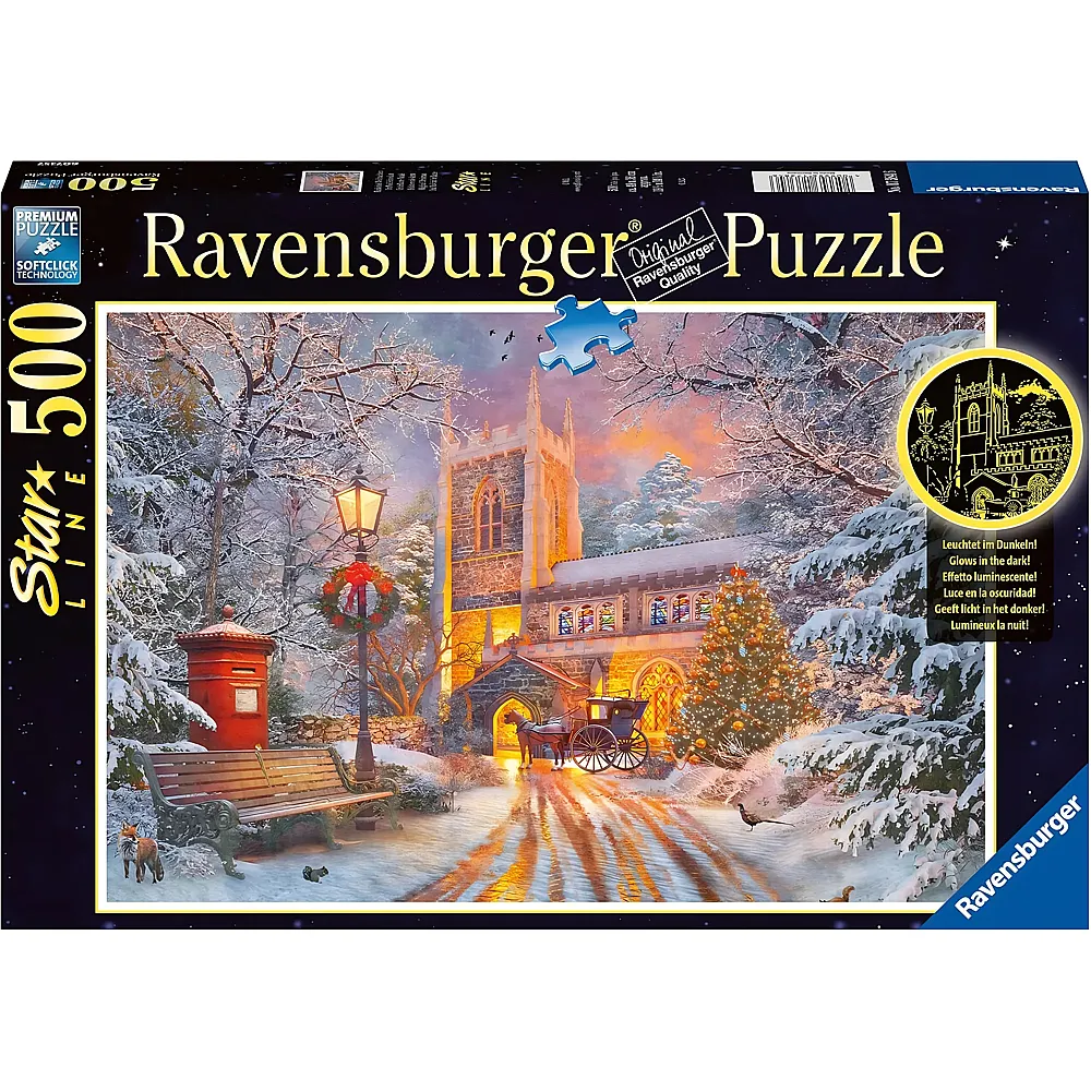 Ravensburger Puzzle Star Line - Ein funkelndes Weihnachtsfest - 500 Teile