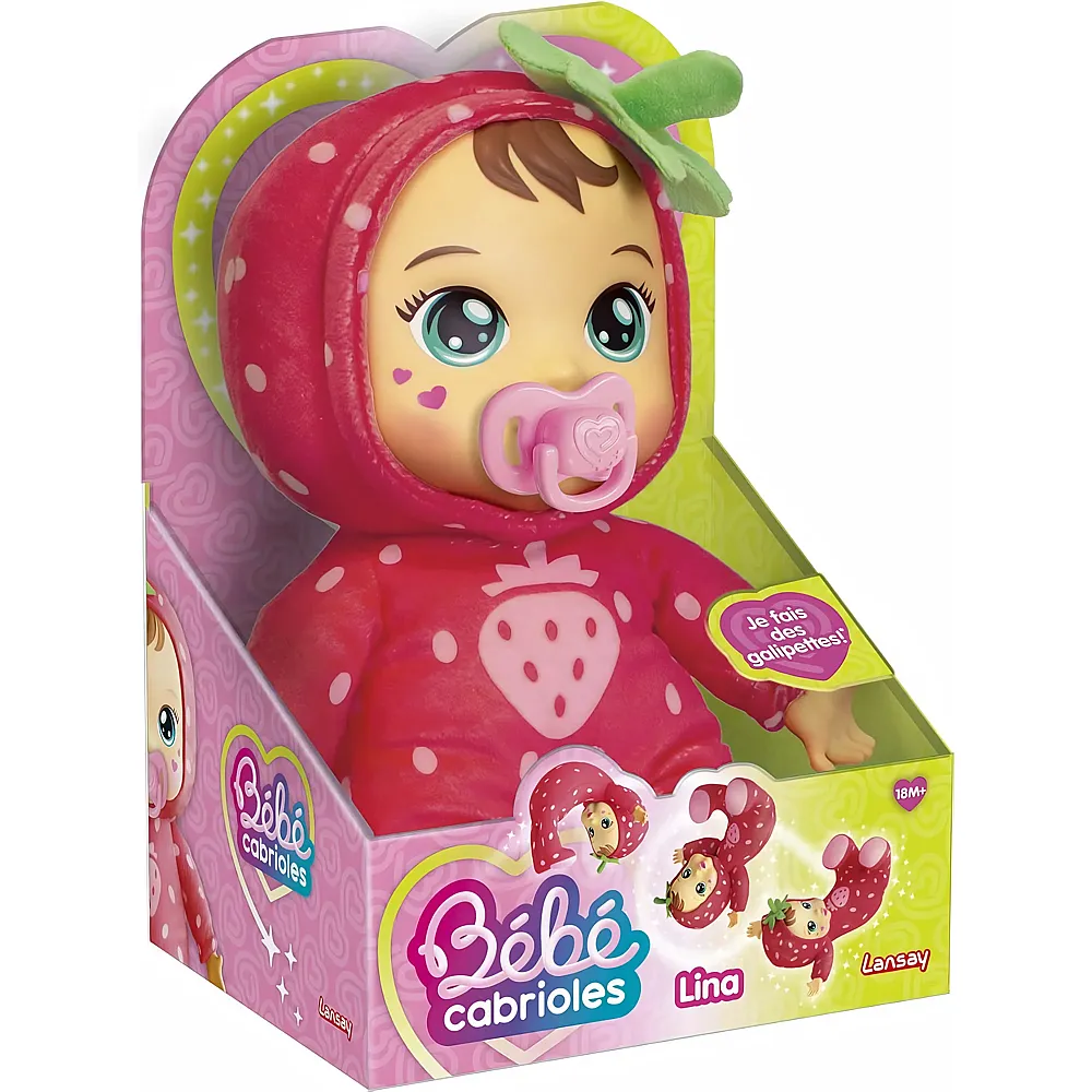 Lansay Mon Bebe Cabrioles Lina LA Fraise FR