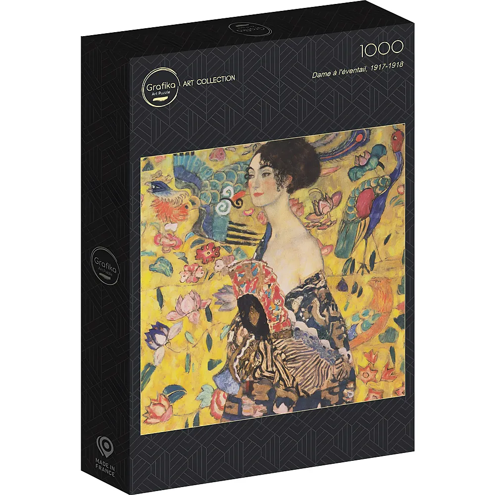 Grafika Puzzle Art Collection Gustav Klimt Dame mit F�cher, 1917-1918 - 1000 Teile