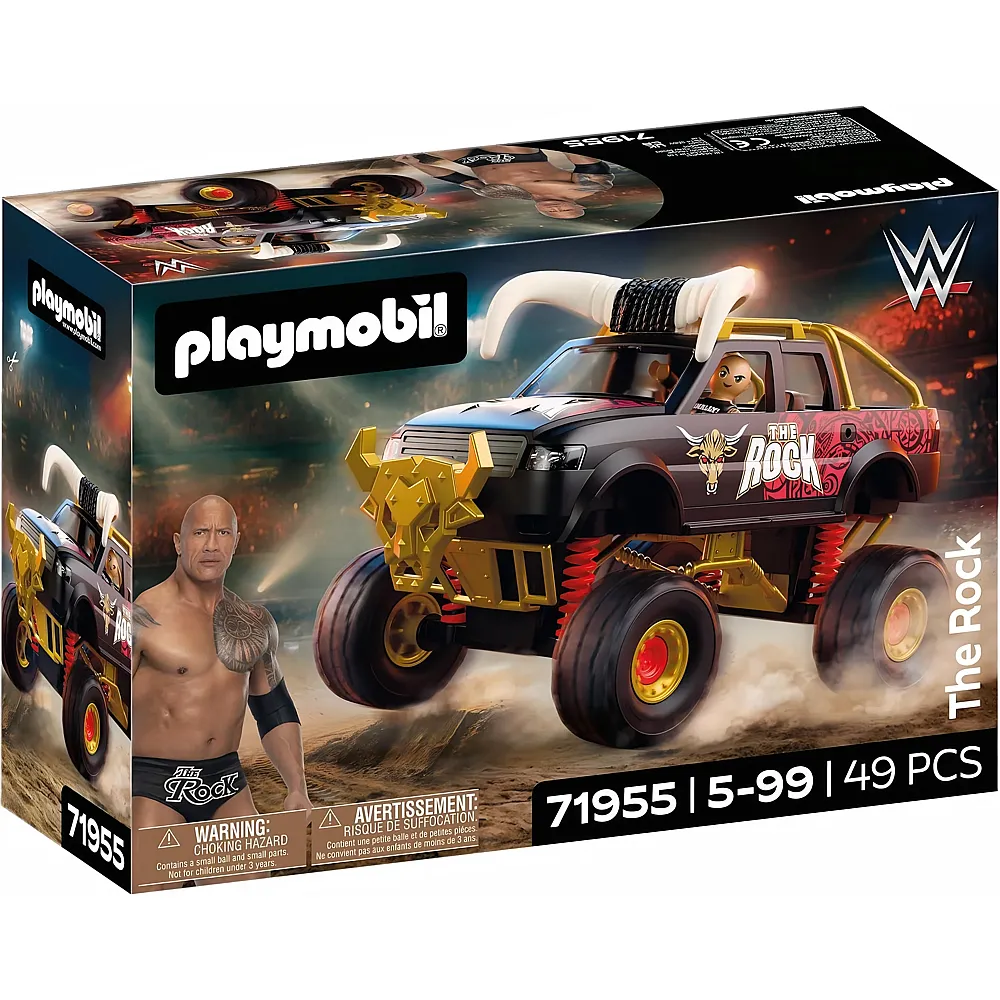 PLAYMOBIL WWE The Rock Monster Truck 71955