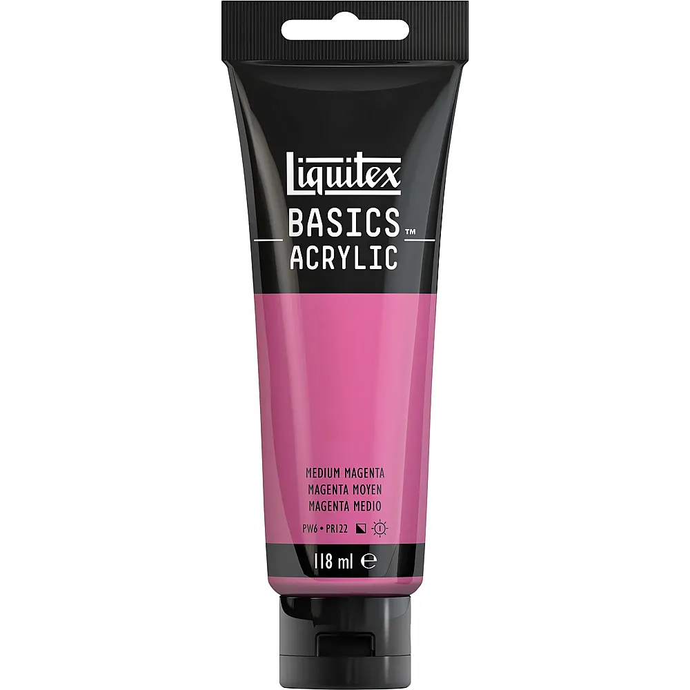 Liquitex Lqx Basics Acrylfarbe 118ml Tube Mittelmagenta - Suche