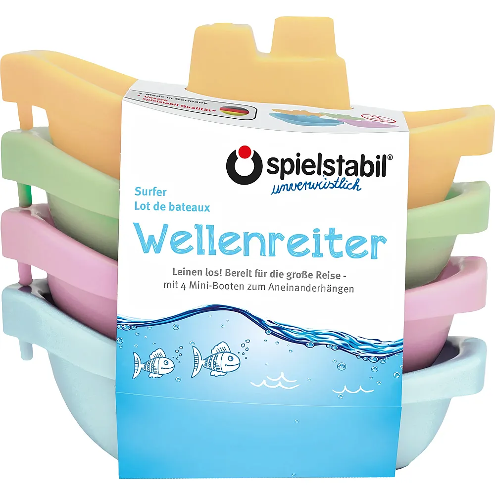 spielstabil Wellenreiter Minibootset pastell
