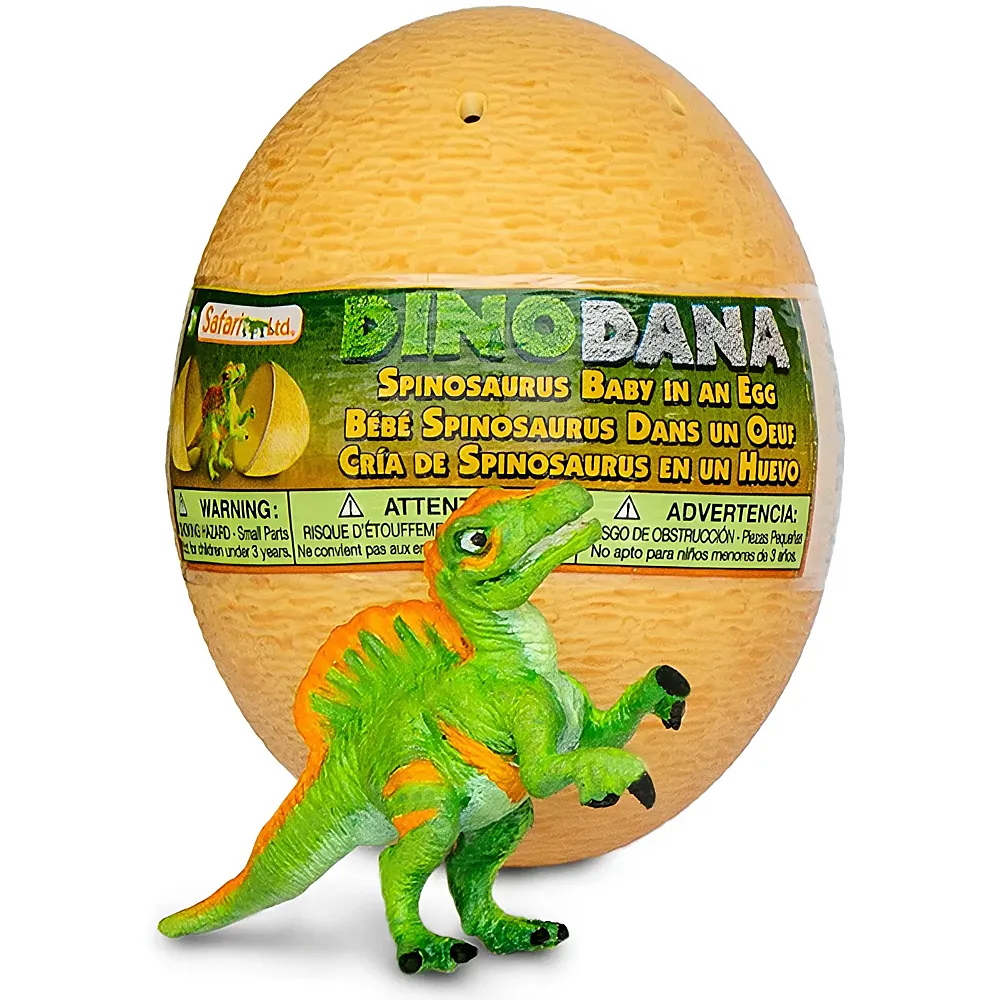 Safari Ltd. Dino Dana Spinosaurus Baby mit Ei | Dinosaurier