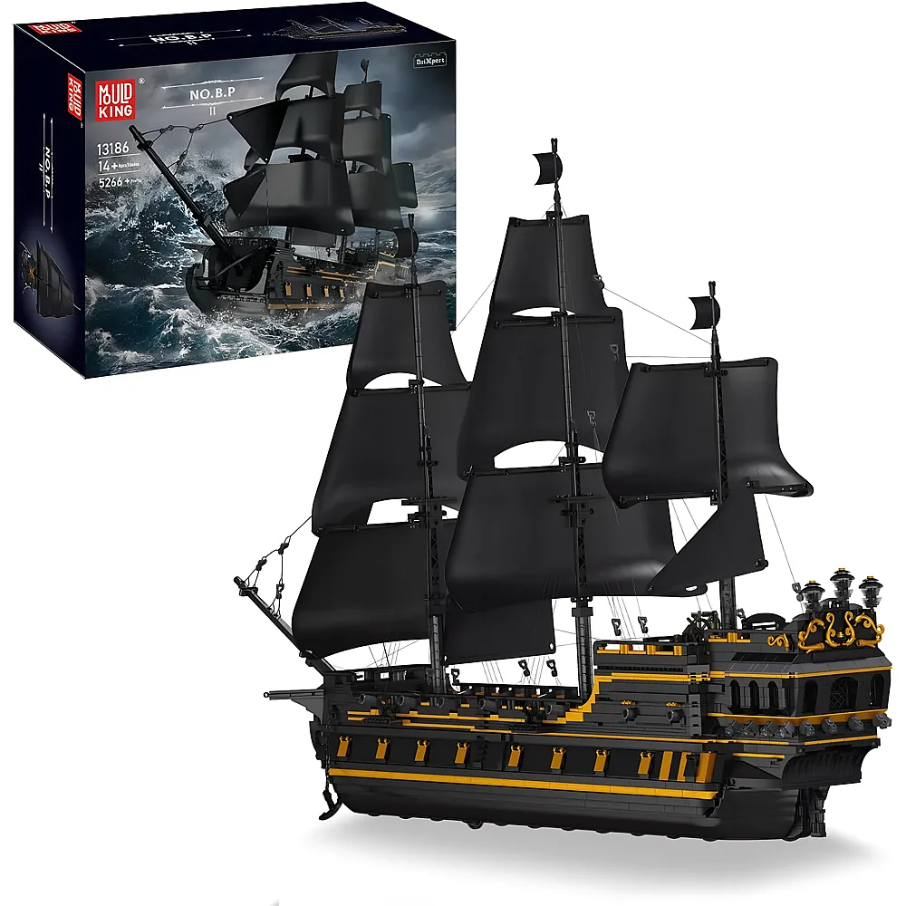 Mould King Piratenschiff Black Pearl 4794 - Klemmbausteine Fahrzeuge