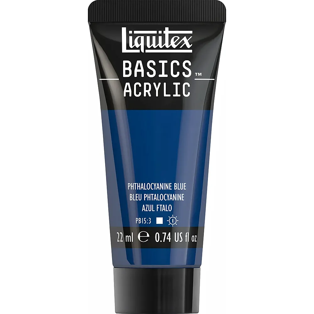 Liquitex Lqx Basics Acrylfarbe 22ml Tube Phthalozyaninblau