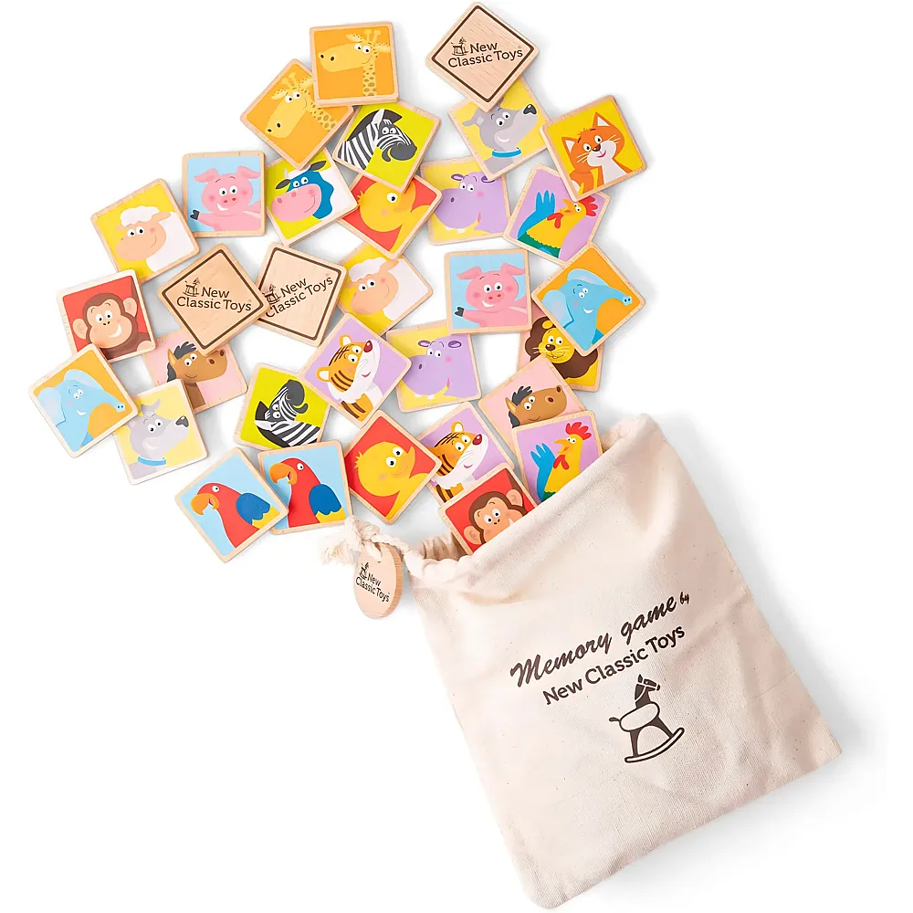 New Classic Toys Memory Spiel - Tiere