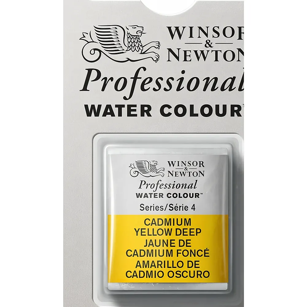 meinspielzeug - Winsor & Newton W&n Prof. Water Colour 1/2 Npfchen Kadmiumgelfb Dunkel