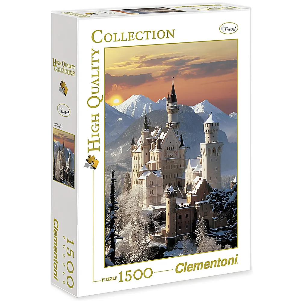 Clementoni Puzzle High Quality Collection Schloss Neuschwandstein 1500Teile