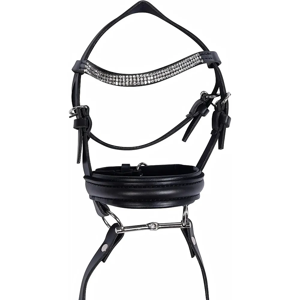 HKM Kids Cuddle Pony Trense Schwarz - Reittiere