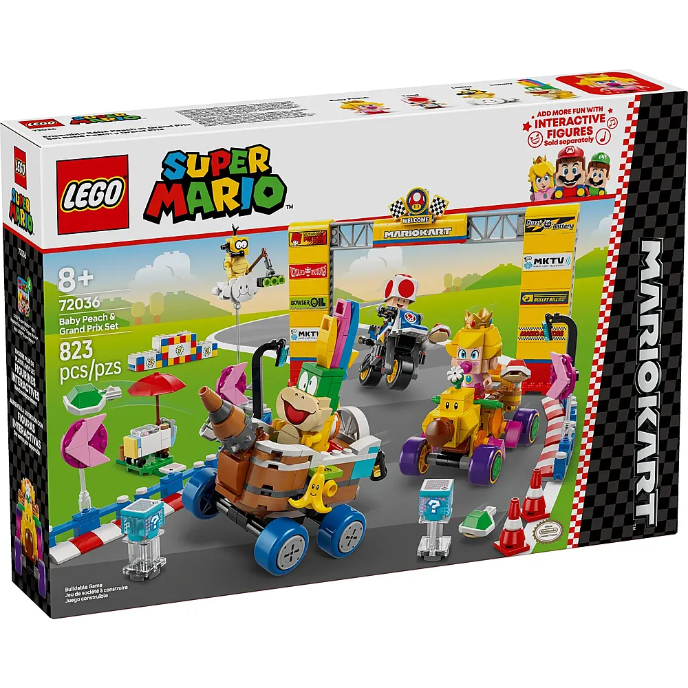 LEGO Super Mario Mario Kart  Baby Peach & Grand PrixSet 72036
