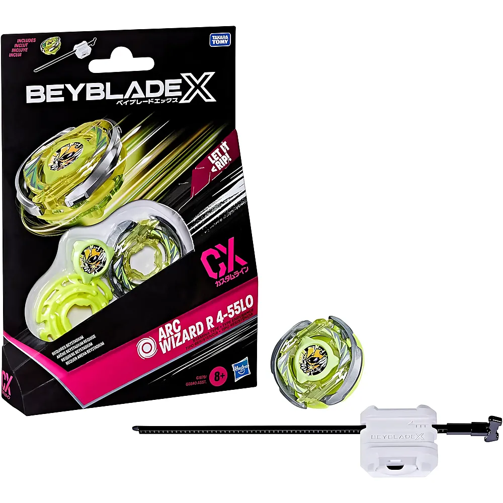 meinspielzeug - Beyblade X Arc Wizard R 4-55LO CX Starter Pack | Battling Tops