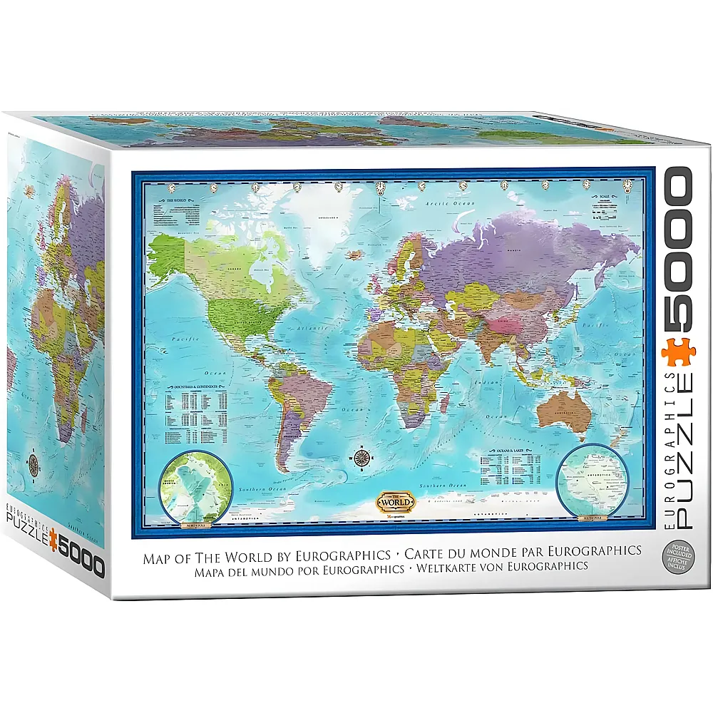 Eurographics Puzzle Weltkarte - 5000 Teile