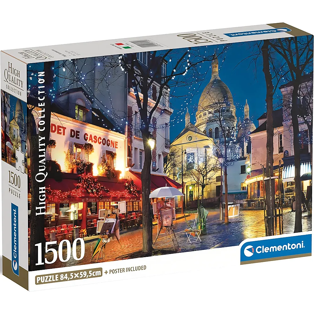 Clementoni Puzzle High Quality Collection Paris Montmartre 1500Teile