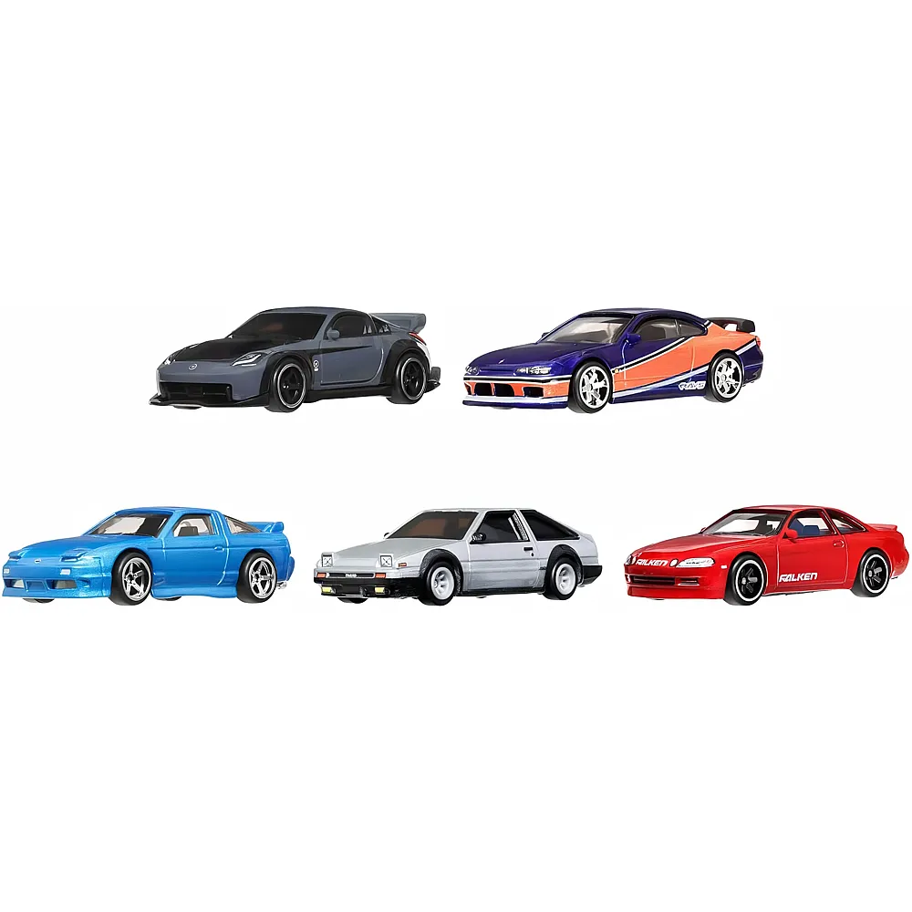 Hot Wheels Premium Car Fast & Furious 5er Bundle 1:64