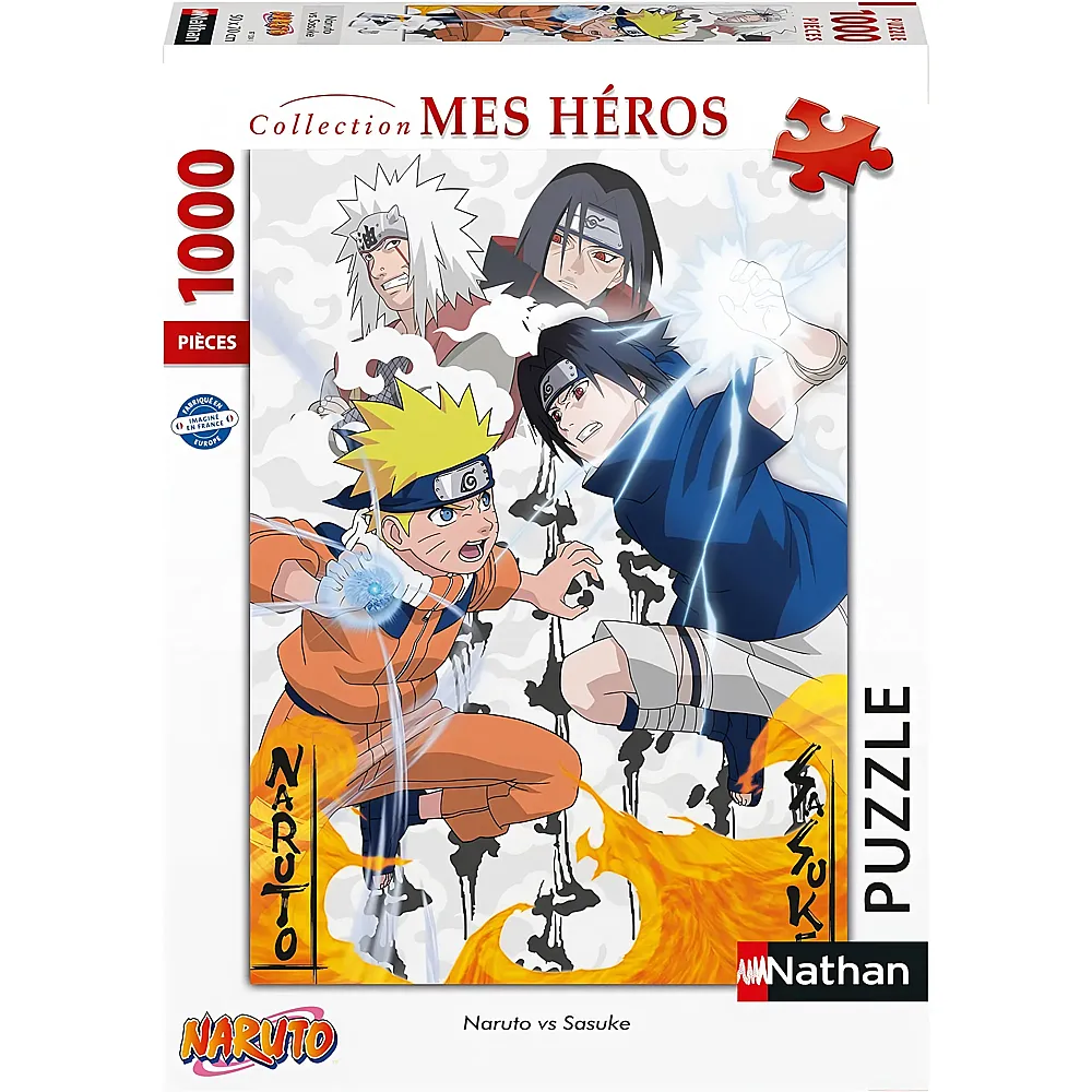 Nathan Puzzle Naruto Shippuden Naruto vs. Sasuke 1000Teile