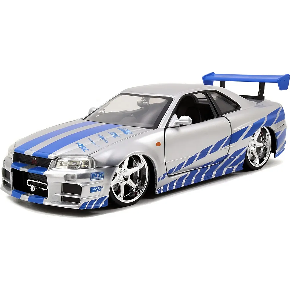 Jada 1:24 Fast & Furious Brian's Nissan Skyline GT-R R34