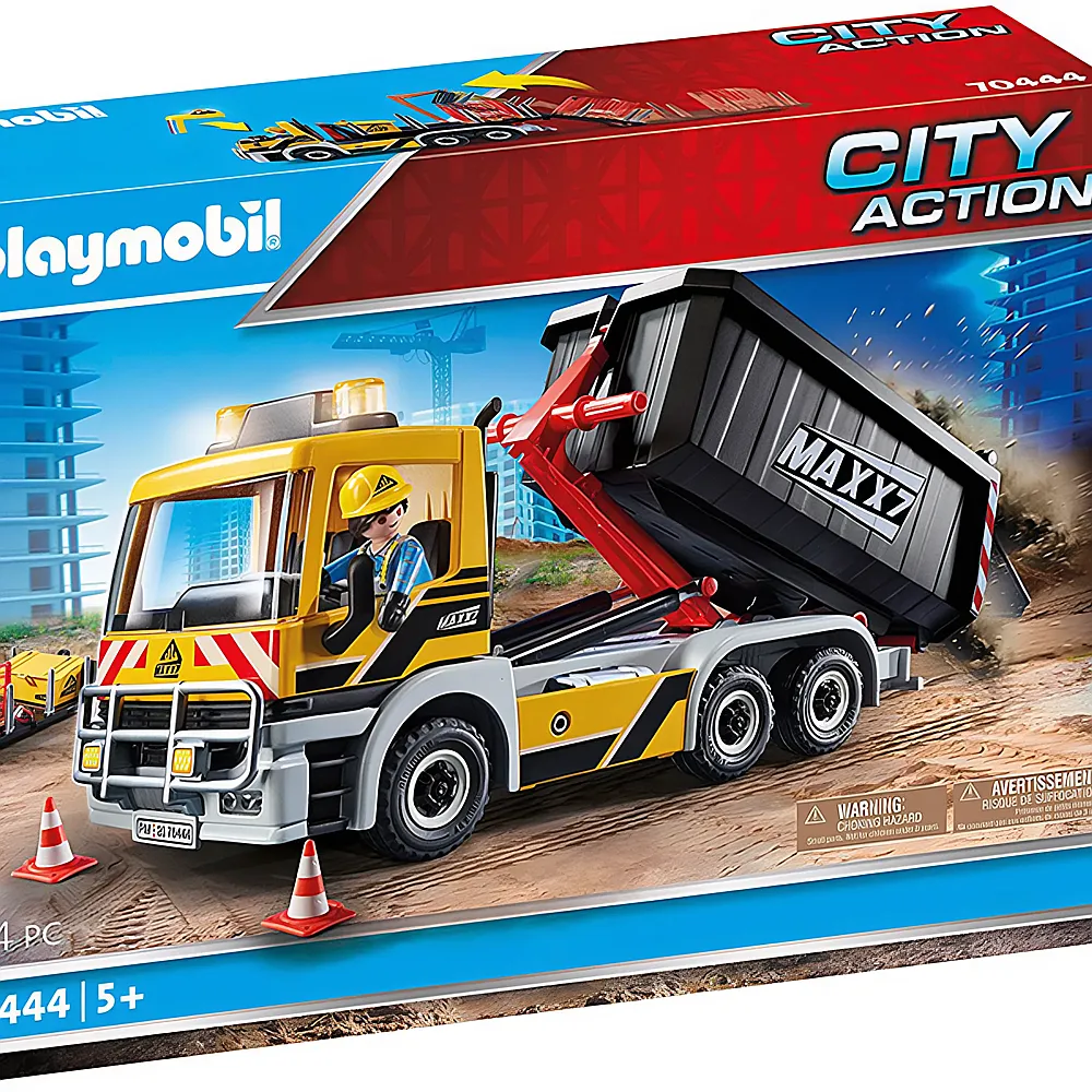 PLAYMOBIL City Action LKW mit Wechselaufbau 70444