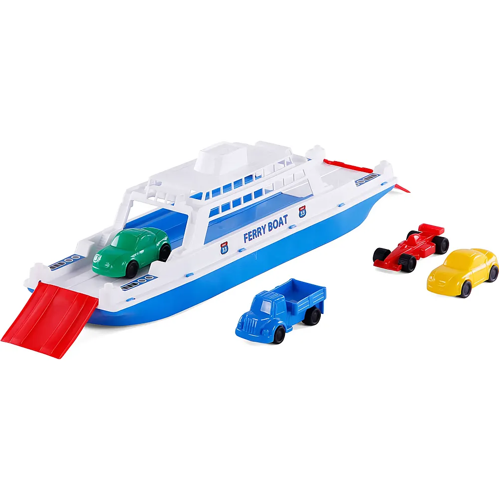 Cavallino Toys Cavallino-F�hre mit 4 Autos, 45,5 cm