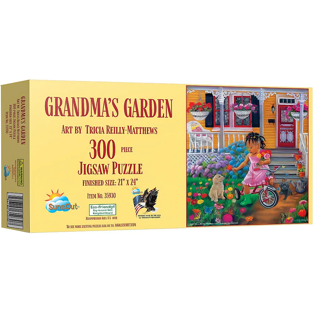 SunsOut Puzzle Tricia Reilly-Matthews Grandma's Garden - 300 Teile