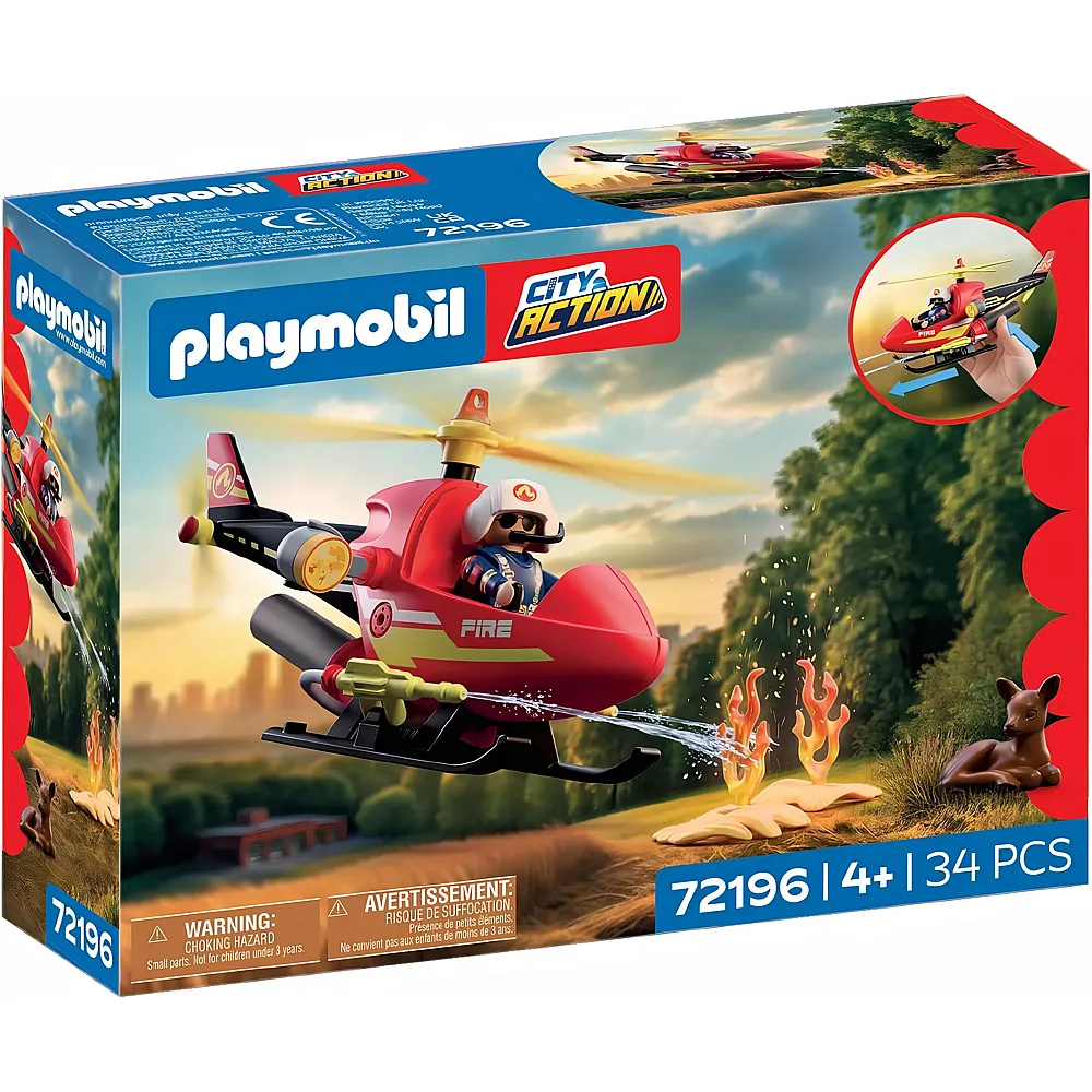 PLAYMOBIL City Action Feuerwehr-Helikopter 72196