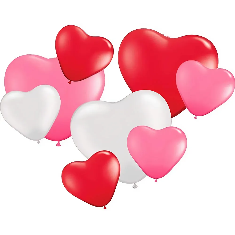 Folat Gummiballone Herz diverse Gr�ssen und Farben 8 Stk. - Marken