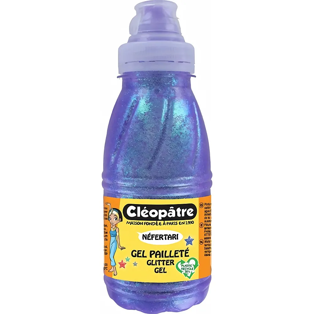 Cleopatre Neon Glittergel Ultra-violett