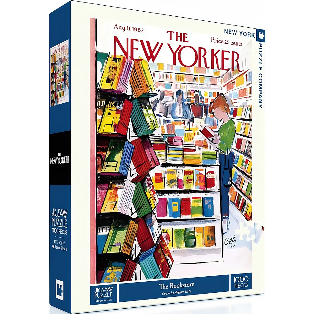 New York Puzzle Company The New Yorker - The Bookstore - 1000 Teile