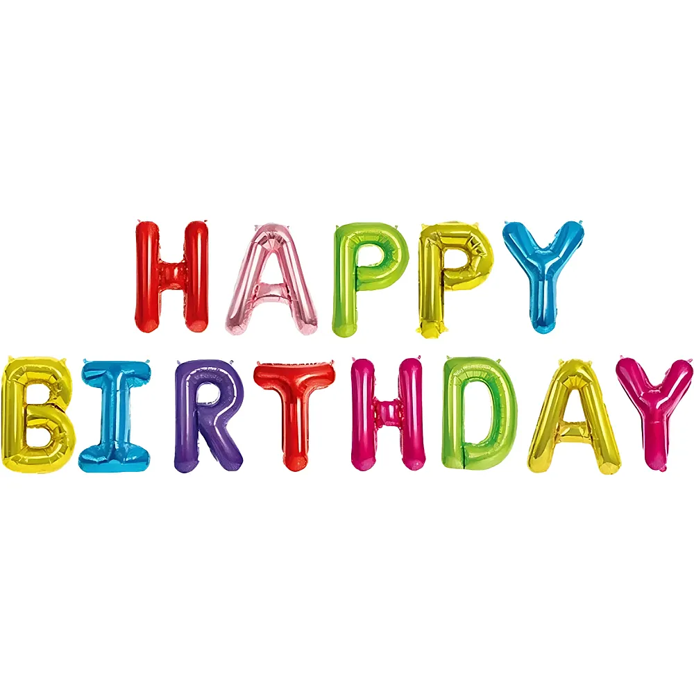 meinspielzeug - Gingerray Folienballons Happy Birthday Rainbow | Folienballone