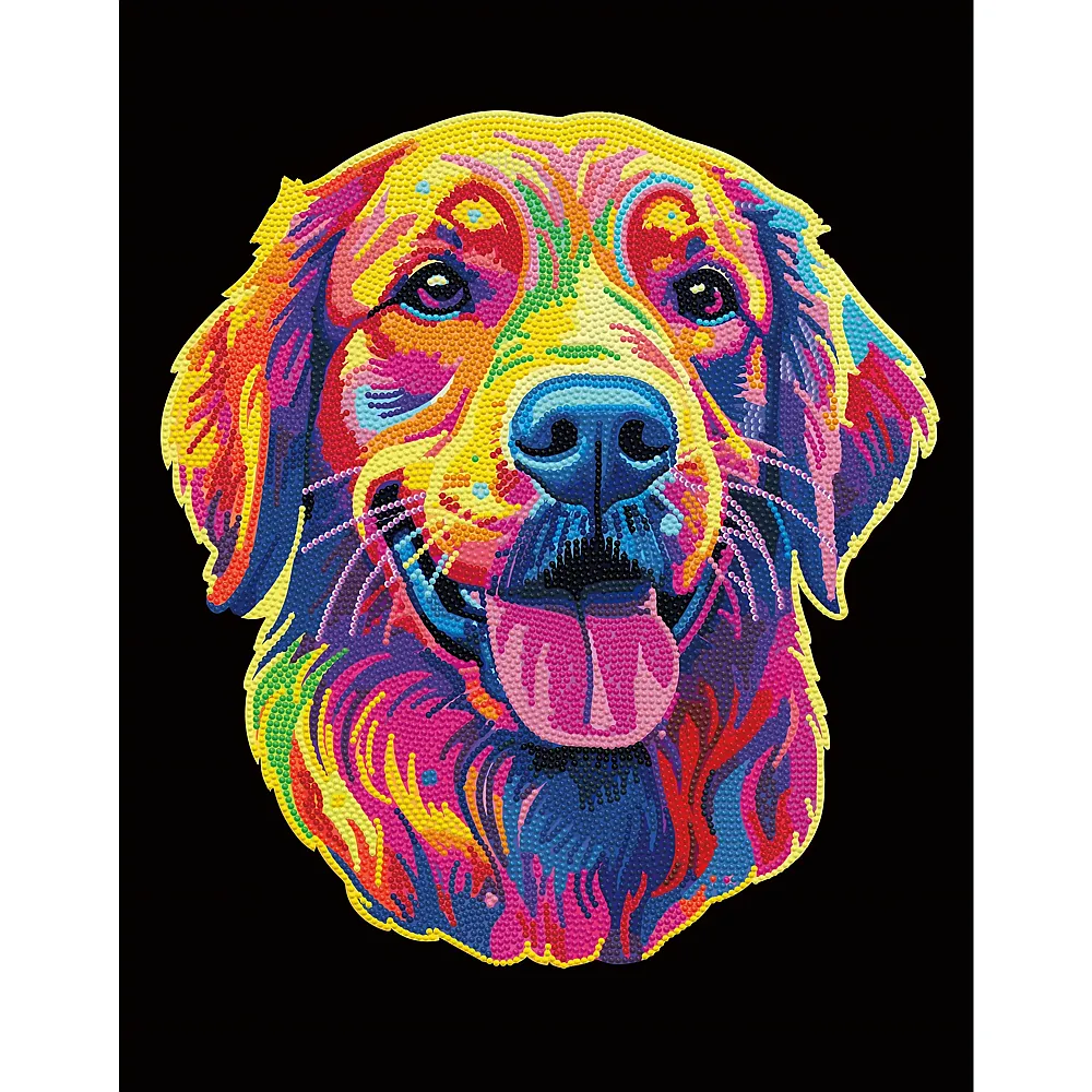 Diamond Dotz Neon Golden Retriever